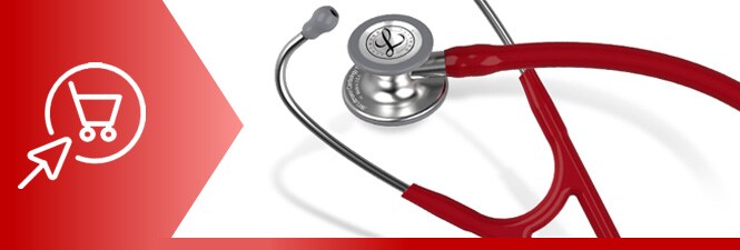Estetoscópio Littmann Cardiology IV Vermelho-escuro
